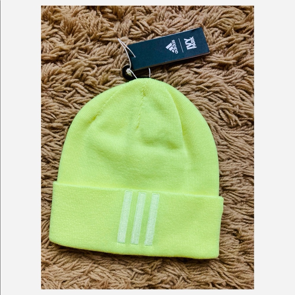 Ivy Park Adidas Beanie - One Size - Neon Yellow